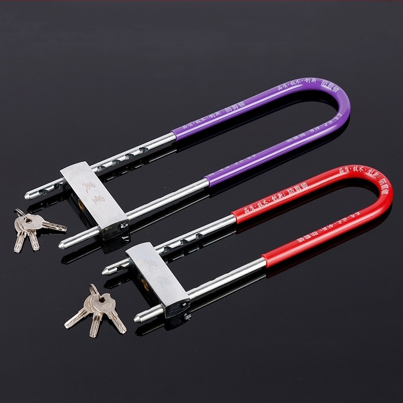 Încuietoare în formă de U pentru ușă de sticlă, model 018, material: fier electroplacat, stil modern