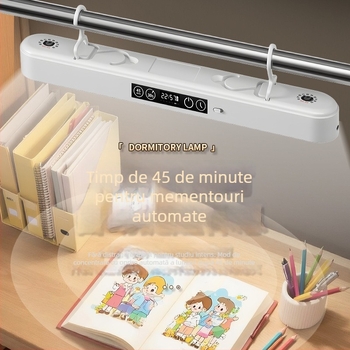 Lampă pentru pat supratent cu cârlig magnetic, întrerupător tactil, baterie încorporată, 5W, CRI ≥95