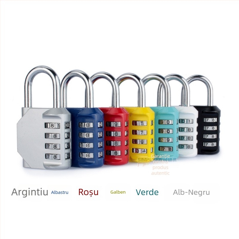 Încuietoare mecanică pentru garderobă, model 800141, aliaj de zinc, grosime tijă blocare 6, distanță bară 3, brand SIMPLY, posibilitate logo personalizat