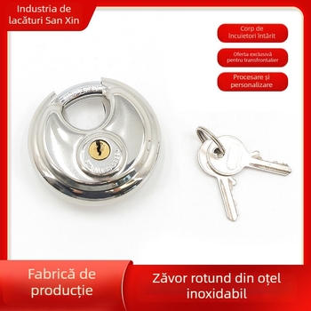 Lacăt pentru uz casnic, din oțel inoxidabil, model 201, Sanxin, pentru exteriorul locuinței