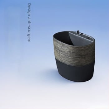 Lavoar ceramic pentru mop, pentru uz casnic, cu alimentare cu apă