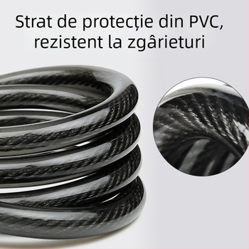 Bicicletă încuietore cu combinație de cinci cifre, brand Jinku, model 420A, din aliaj de zinc, pentru biciclete, biciclete de munte și biciclete electrice (greutate 355 g)