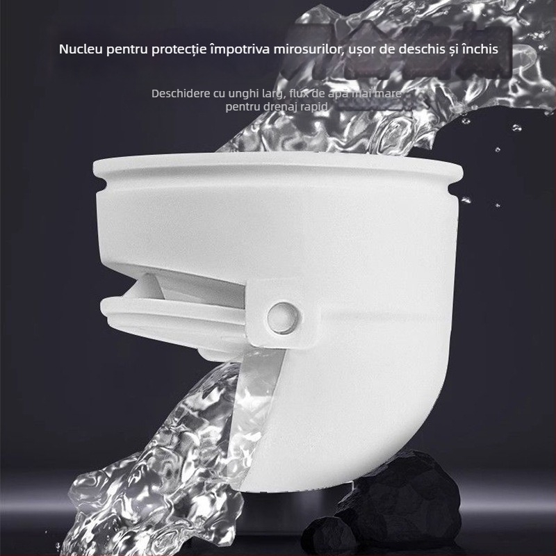 Set de drenaj pentru chiuvetă cu funcție anti-miros | Model: Sewer pipe; Formă: cap de apă dublu; Tip: de ridicare; Material: EVA; Cod produs: SCZ111