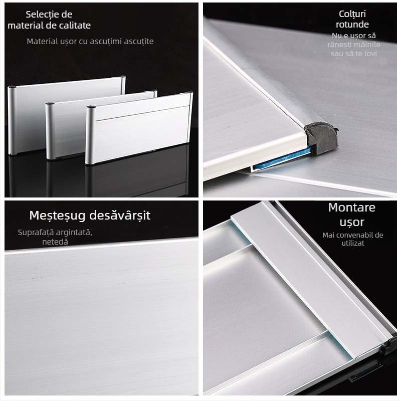 Tablă unilaterală de departament din aliaj de aluminiu cu canal; semn gol orizontal și vertical; semn metalic pentru ușă