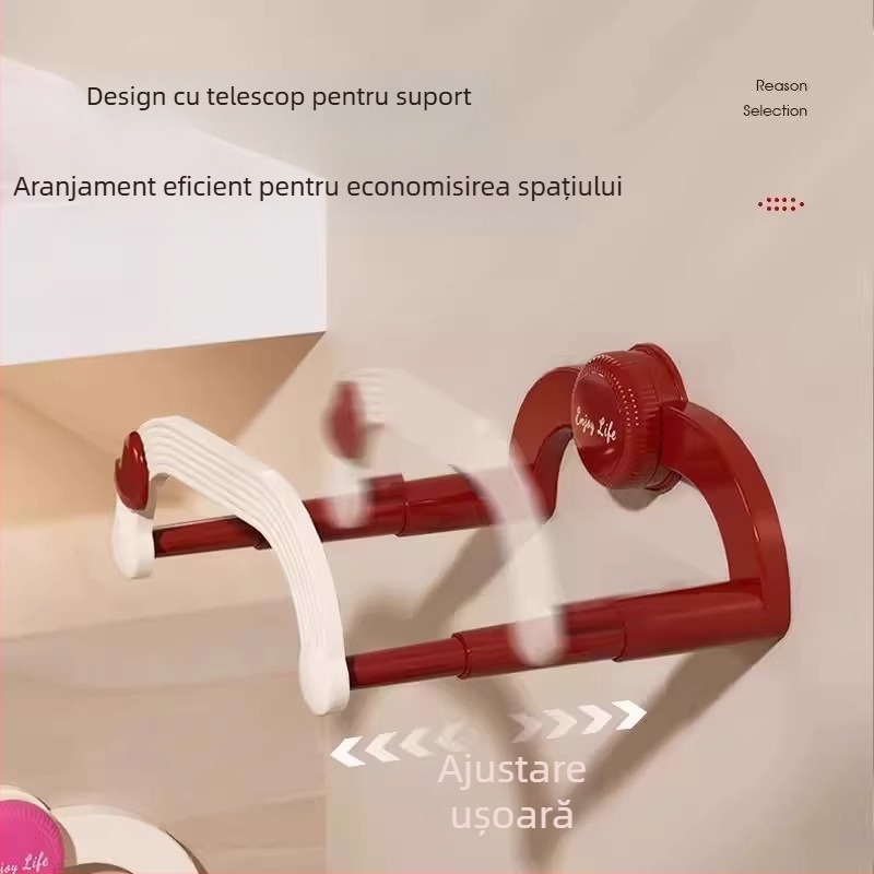 Raft pentru chiuvetă din PP cu ventuză, montaj pe perete, extensibil, fără găuri, depozitare baie și drenaj
