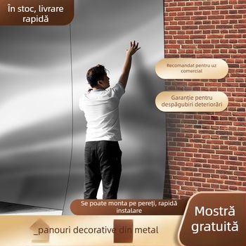 Panouri de perete din PVC pentru interior, grosime 5mm/8mm, stil modern minimalist, plăci bambus cu cărbune și plăci carbon crystal