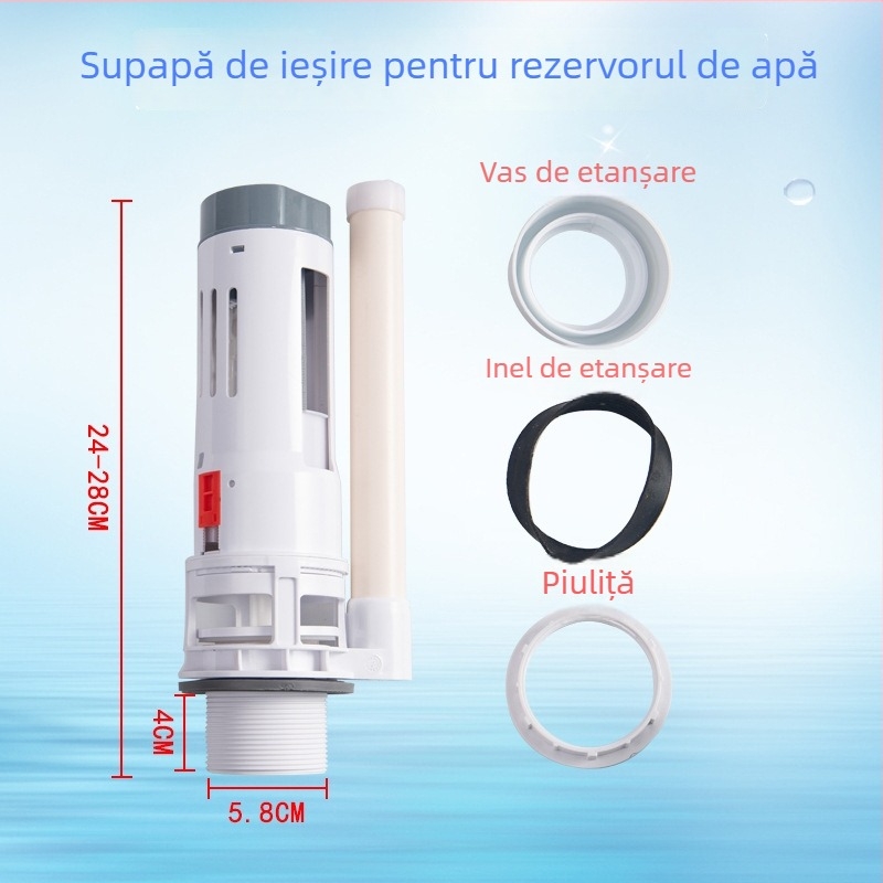 Rezervor de toaletă din plastic cu design divizat — Xin Leon, ABS, stil modern minimalist, producție OEM
