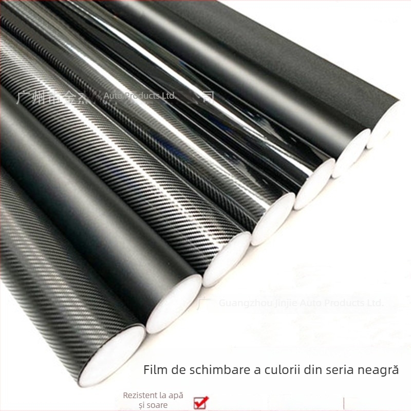 Film de wrap interior cu fibră de carbon pentru mașină (PET, autoadeziv, lățime 1,5 m) pentru acoperire completă a interiorului și a plafonului