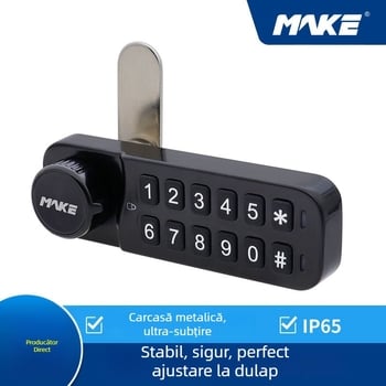 Încuietoare de dulap- garderob cu tastatură electronică inteligentă, aliaj de zinc, Mk731, stil modern minimalist