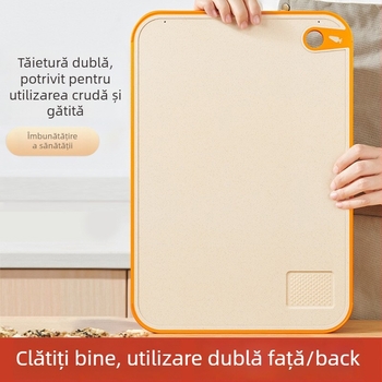 Set de tocătoare din paie de grâu, cu două fețe, antiderapant, antibacterian, rezistent la mucegai