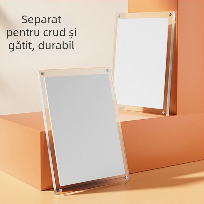 Set de tocătoare din paie de grâu, cu două fețe, antiderapant, antibacterian, rezistent la mucegai