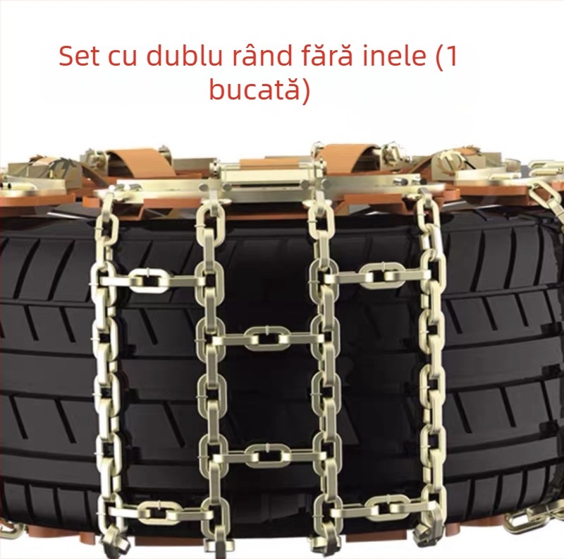 Lanturi antiderapante în formă de T pentru automobile, oțel, universal pentru jante din aluminiu, dimensiuni ale pneurilor 165-275, greutate 3-13 kg