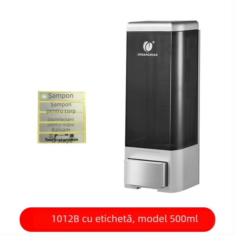 Dozator de săpun montat pe perete, acționat prin apăsare, ABS, CE, Brand Creation Point, gata pentru etichetare privată