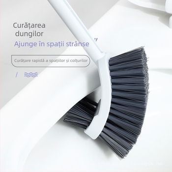 Perie pentru toaletă, mâner lung, montaj pe perete, din plastic, 0,16 kg, 1 buc
