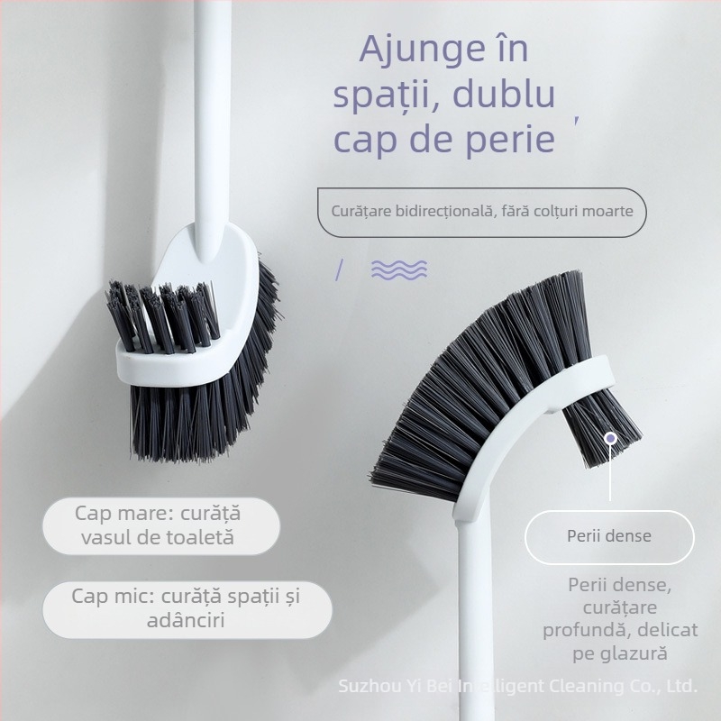 Perie pentru toaletă, mâner lung, montaj pe perete, din plastic, 0,16 kg, 1 buc
