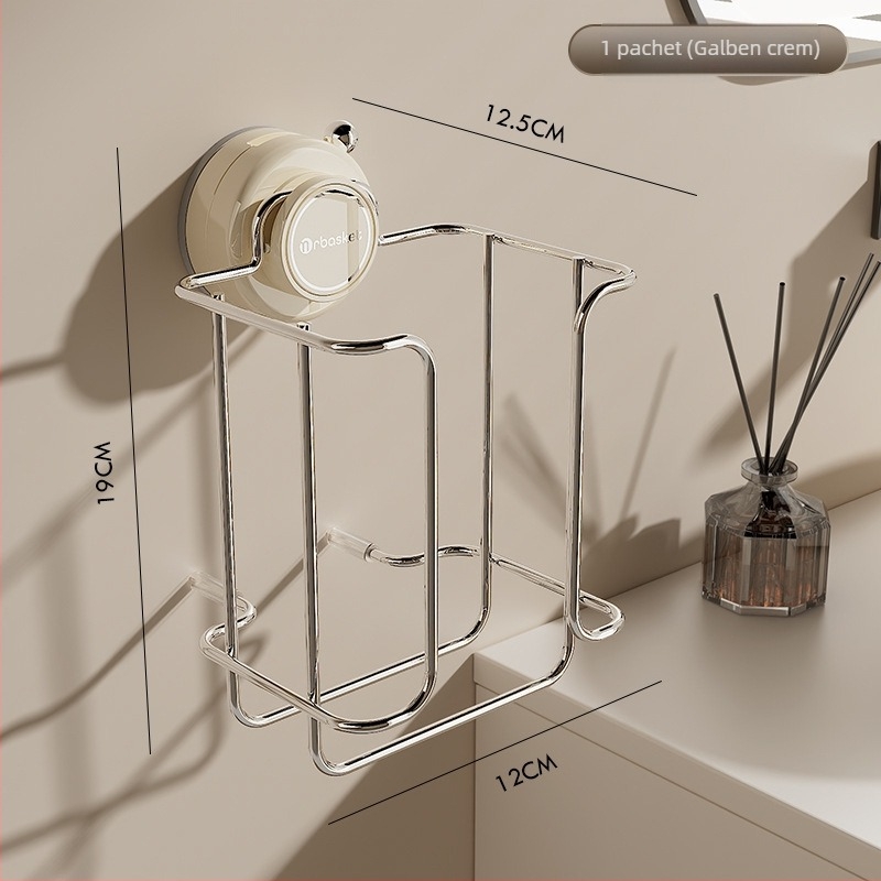 Raft de depozitare pentru șervețele umede și hârtie igienică, montat pe perete • oțel inoxidabil • finisaj electroplacat • design pătrat • stil modern minimalist