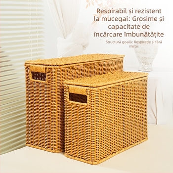 Coș de depozitare STW0064 L, din hârtie, pentru cărți și reviste, marca Shuangtian, stil modern simplu