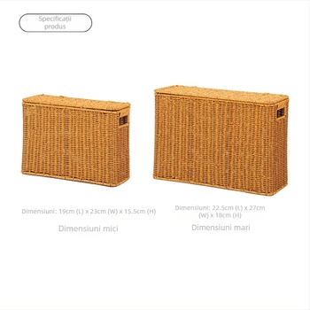 Coș de depozitare STW0064 L, din hârtie, pentru cărți și reviste, marca Shuangtian, stil modern simplu