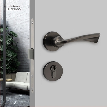 Corp de încuire din oțel inoxidabil, model RML-35, limbă magnetică invizibilă, distanță între găuri 55×72 mm, pentru uși din lemn