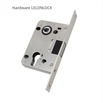 Corp de încuire din oțel inoxidabil, model RML-35, limbă magnetică invizibilă, distanță între găuri 55×72 mm, pentru uși din lemn