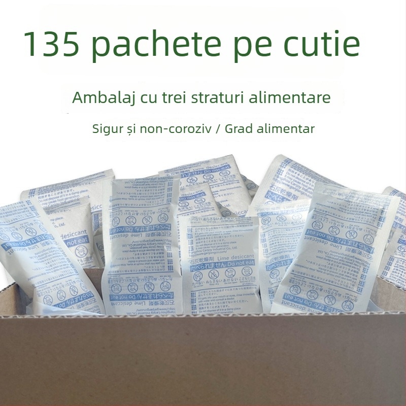 Pungă desicant Lime pentru uscare și controlul umidității, 15 g, ambalaj în pungă, așezare plată