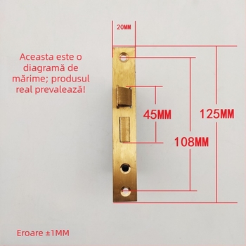 Corp de închidere pentru mâner de ușă din lemn – corp din cupru, 158 g, design modern, HX