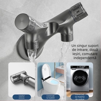 Duș pentru toaletă cu robinet unghiular, corp din cupru, funcție unică, certificat CE, personalizare disponibilă, instalare nu este inclusă