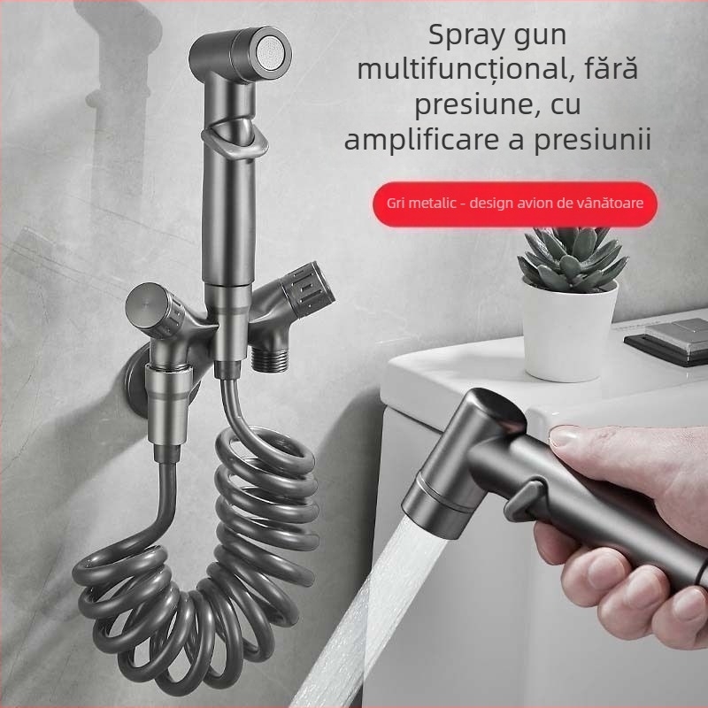 Duș pentru toaletă cu robinet unghiular, corp din cupru, funcție unică, certificat CE, personalizare disponibilă, instalare nu este inclusă