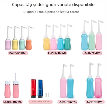 Irigator perineal portabil LSCOLO, material ABS+EVA, certificat CE UE, utilizare manuală