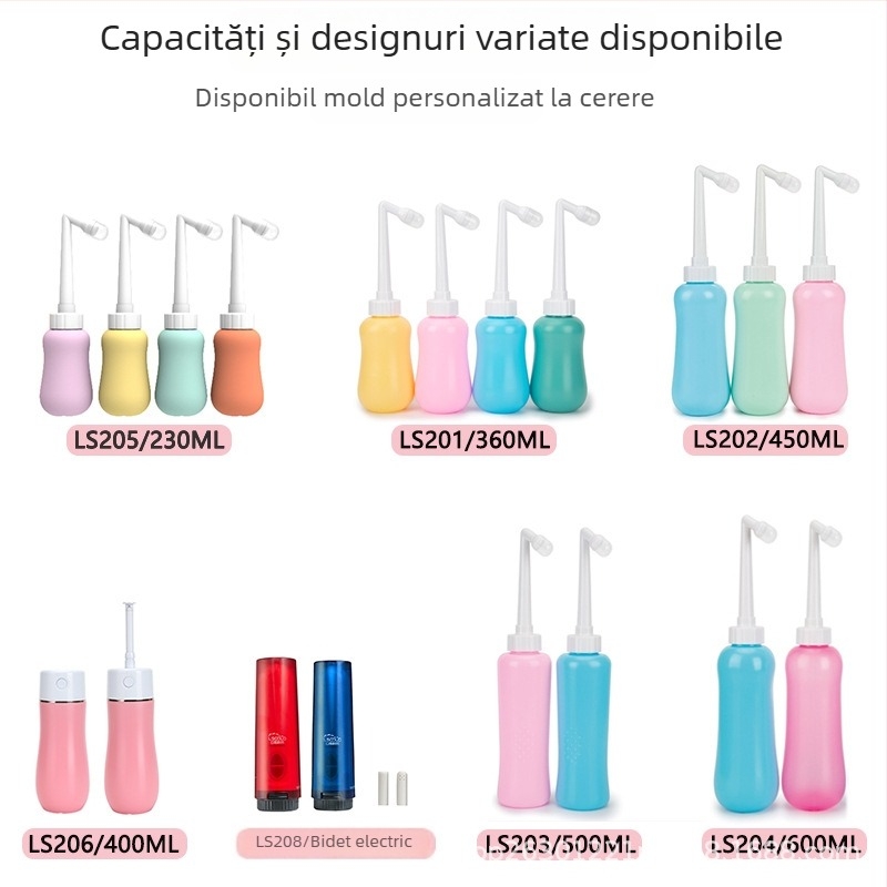 Irigator perineal portabil LSCOLO, material ABS+EVA, certificat CE UE, utilizare manuală