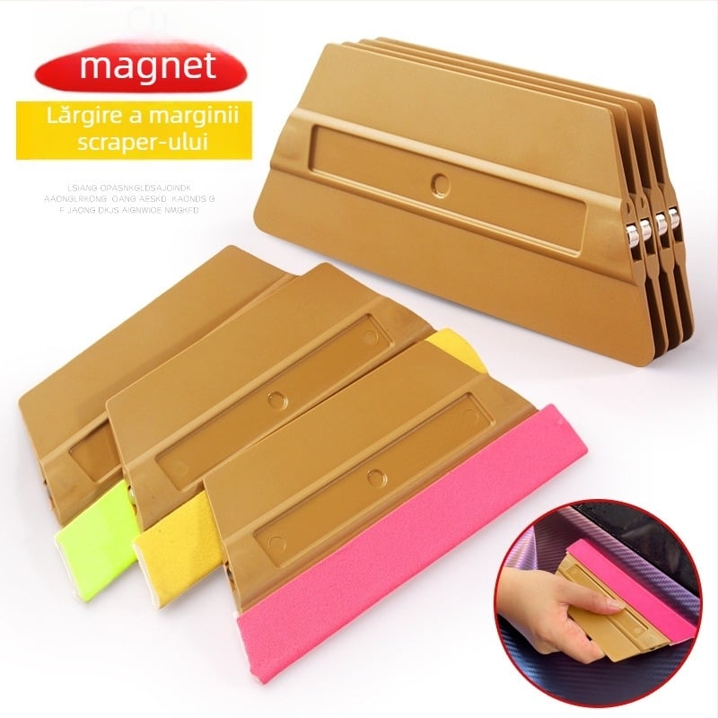 Scraper trapezoidal din plastic pentru folie auto Baiyahu, personalizabil