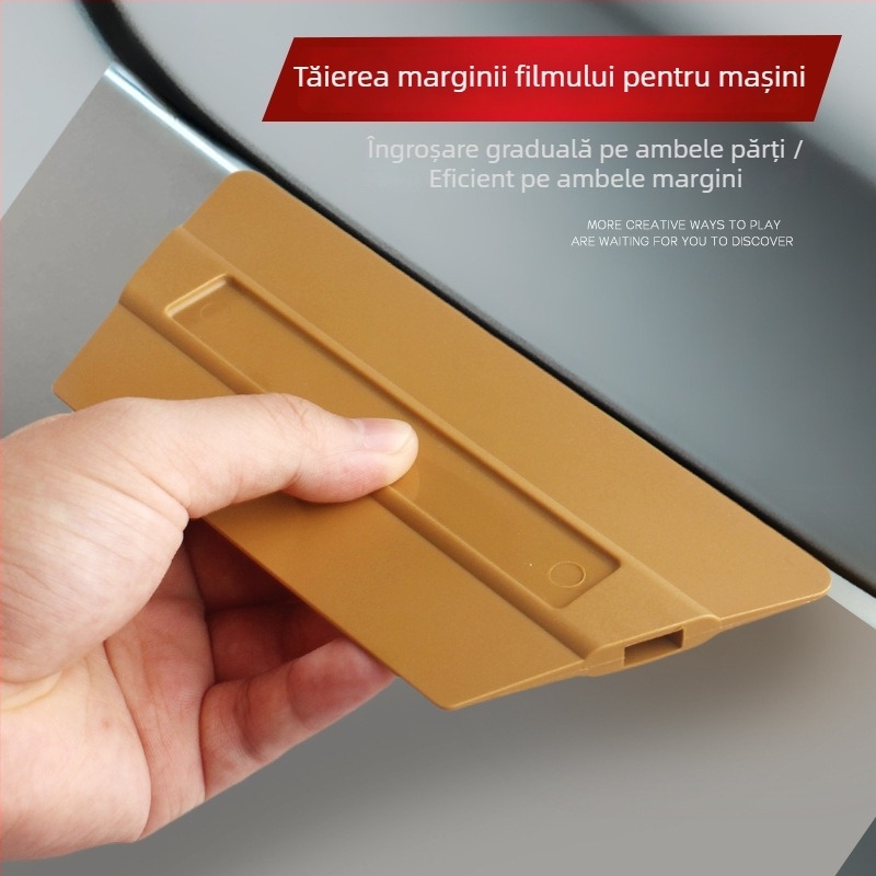 Scraper trapezoidal din plastic pentru folie auto Baiyahu, personalizabil