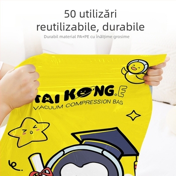 Geantă de compresie cu vid pentru pături și haine, tip de aspirație, material PA-PE, model Y171, origine Zhejiang