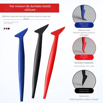 Set de unelte pentru aplicarea foliului auto, 5 piese, instrument manual pentru aplicarea foliei, corp din plastic