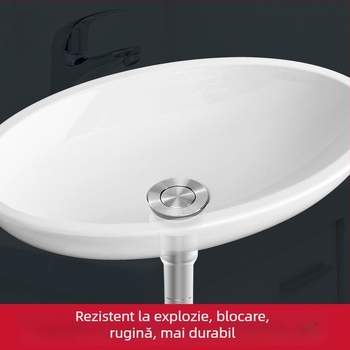 Lilong LL-15003 oțel inoxidabil, drenaj universal cu capac rabatabil pentru chiuveta ceramică – material 304, greutate 256, stil modern minimalist
