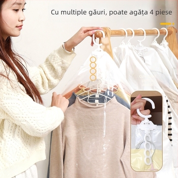 Sac de compresie suspendat pentru gecile din puf, material PA+PE, fără pompă, cu design cu mai multe găuri