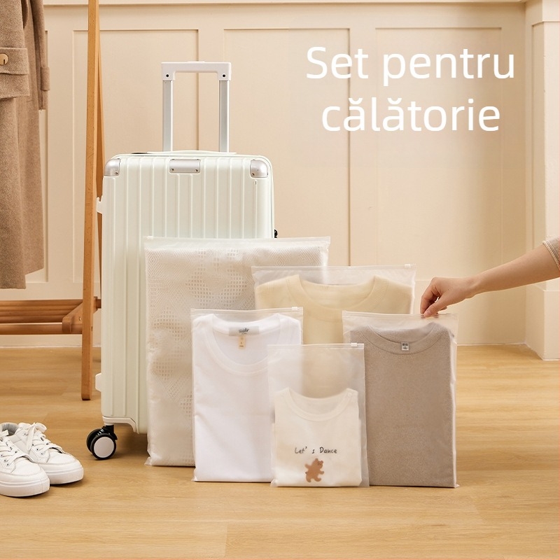 Manjelli Geantă de Călătorie pentru depozitarea lenjeriei intime și hainelor pentru bebeluși - impermeabilă, organizator sigilat, material PE, cutie cu 100 de bucăți
