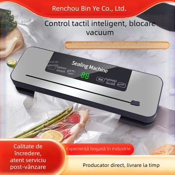Mașină de ambalat alimente cu vid, sigilare din plastic, carcasă ABS, 100 W, alimentare AC, capacitate până la 500 ml