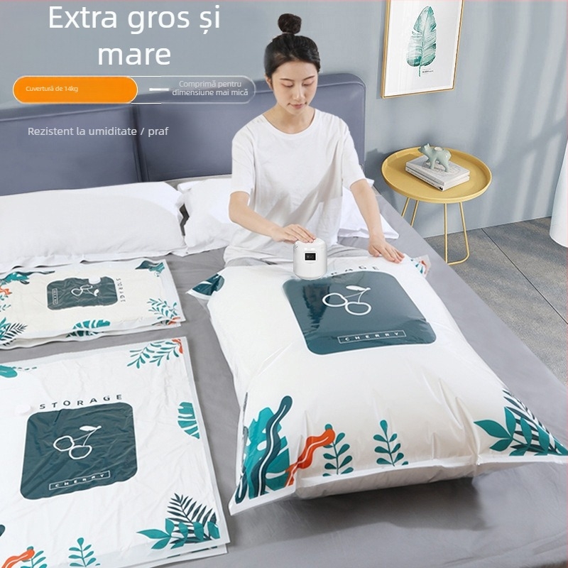 KNOWME Extra Large Saci de vid pentru depozitare – Material PA/PE, Tip de aspirație, 150 bucăți în ambalaj