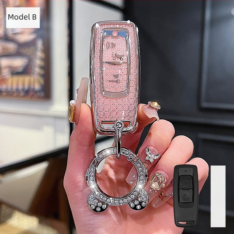 Capac cheie pentru motocicletă TPU, stil Trend, compatibil NS125LA, PCX160, Haojue – Hui Huangda