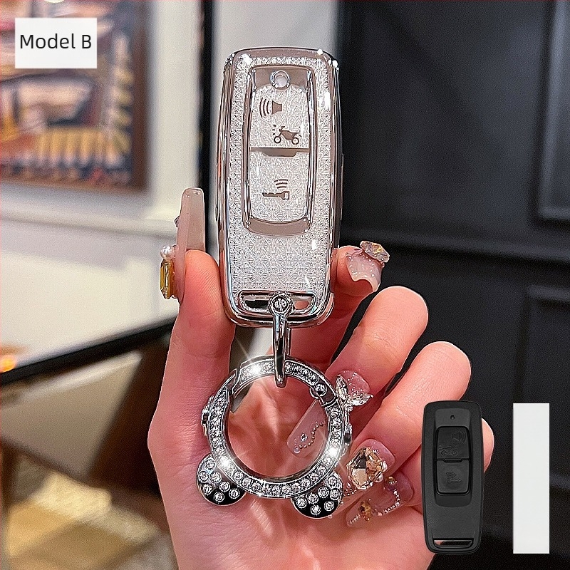 Capac cheie pentru motocicletă TPU, stil Trend, compatibil NS125LA, PCX160, Haojue – Hui Huangda