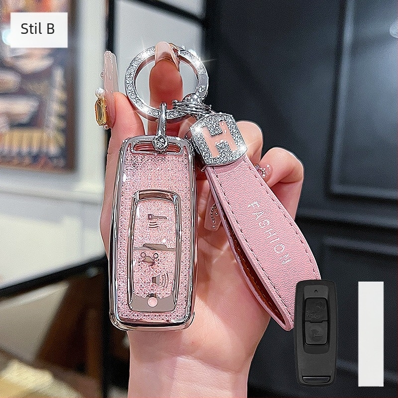 Capac cheie pentru motocicletă TPU, stil Trend, compatibil NS125LA, PCX160, Haojue – Hui Huangda