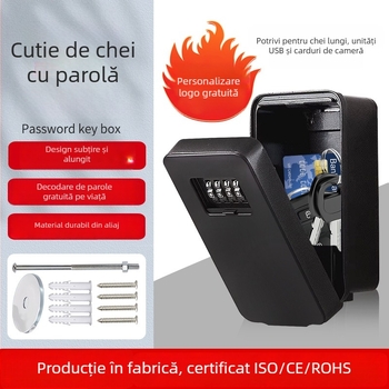 Seif metalic pentru chei cu încuietoare prin cod – Model 911, Brand Car King; potrivit pentru șantiere, pensiuni B&B și curți (Model: 911; Material: metal; Brand: Car King; Tip: încuietoare cu cod; Domeniu de aplicare: șantiere, B&B, curți)