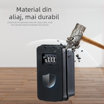 Seif metalic pentru chei cu încuietoare prin cod – Model 911, Brand Car King; potrivit pentru șantiere, pensiuni B&B și curți (Model: 911; Material: metal; Brand: Car King; Tip: încuietoare cu cod; Domeniu de aplicare: șantiere, B&B, curți)