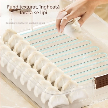 Cutie de depozitare pentru găluște — calitate alimentară, potrivită pentru congelare, transparentă, capac inclus (Plastic; Modern și minimalist)