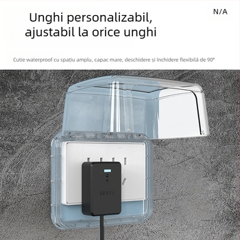 FDUN 118-tip universal două prize capac impermeabil pentru întrerupător, cutie anti-strop pentru toaletă inteligentă și boiler