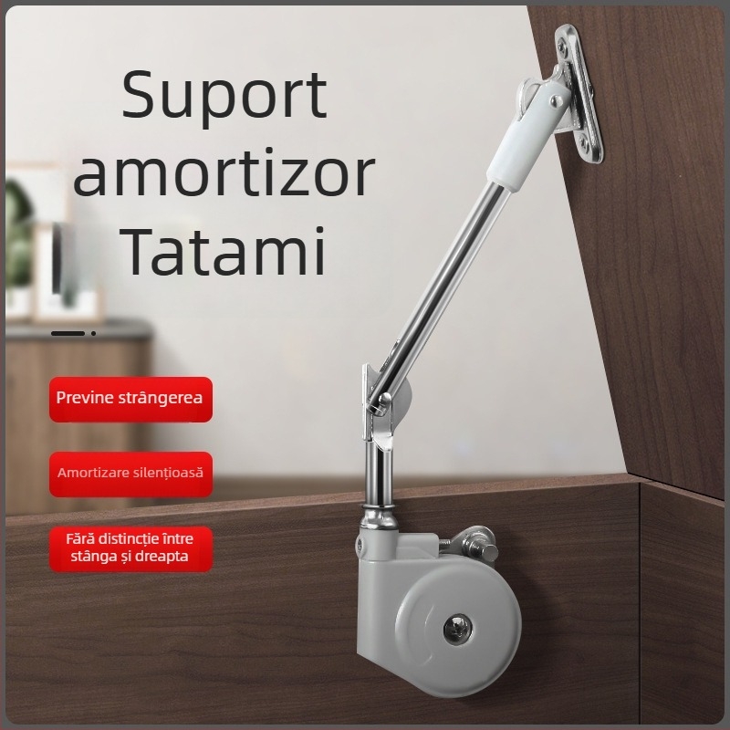 Bară de amortizare hidraulică pentru sertare și dulapuri | Ușă japoneză basculantă | design modern minimalist, material plastic/fontă