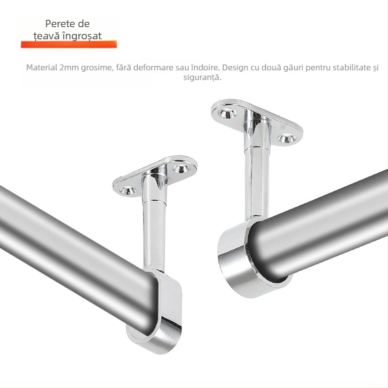 Suport pentru haine pentru garderobă, montaj superior, invertat, reglabil | Aliaj de zinc | PAWIS 2049/2050 | Placare electrolitică | Stil modern