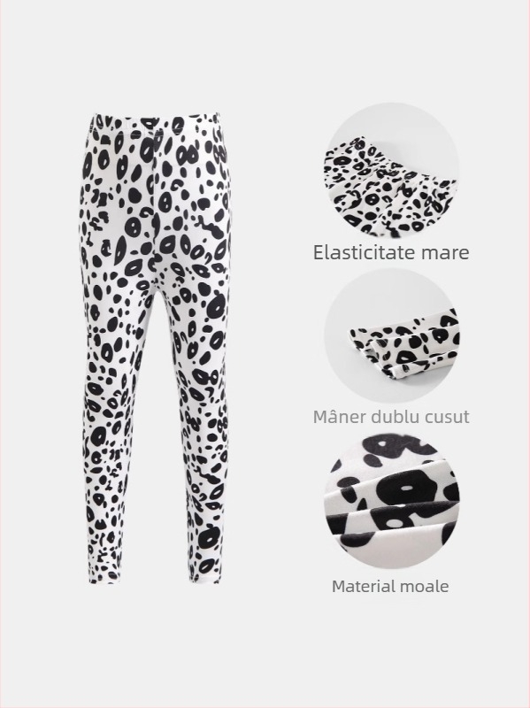 Pantaloni cropped pentru fetițe, vară: ușori și respirabili, poliester, talie joasă cu elastic, pentru copii 3–8 ani