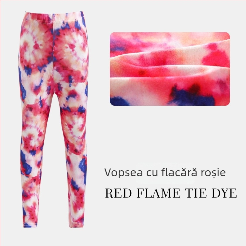 Pantaloni cropped pentru fetițe, vară: ușori și respirabili, poliester, talie joasă cu elastic, pentru copii 3–8 ani